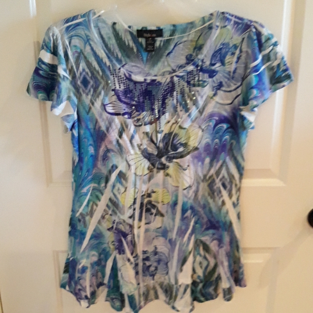 Shortsleeve tunic top